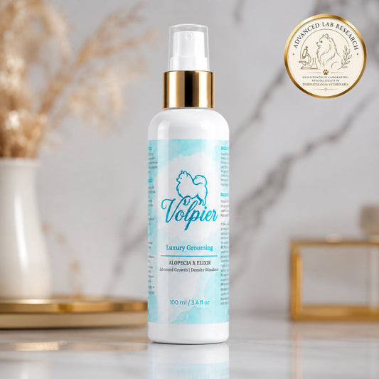 Prodotti Volpier per trattare l'Alopecia nello Spitz nano