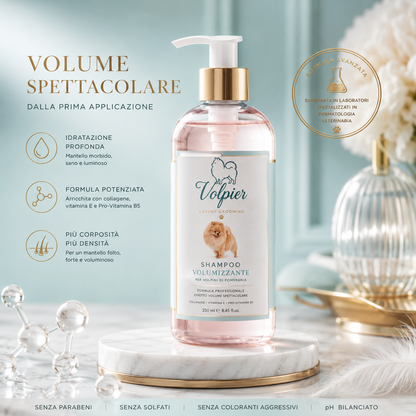 Volpier Nuvola Reale™| Shampoo Volumizzante per Volpini di Pomerania