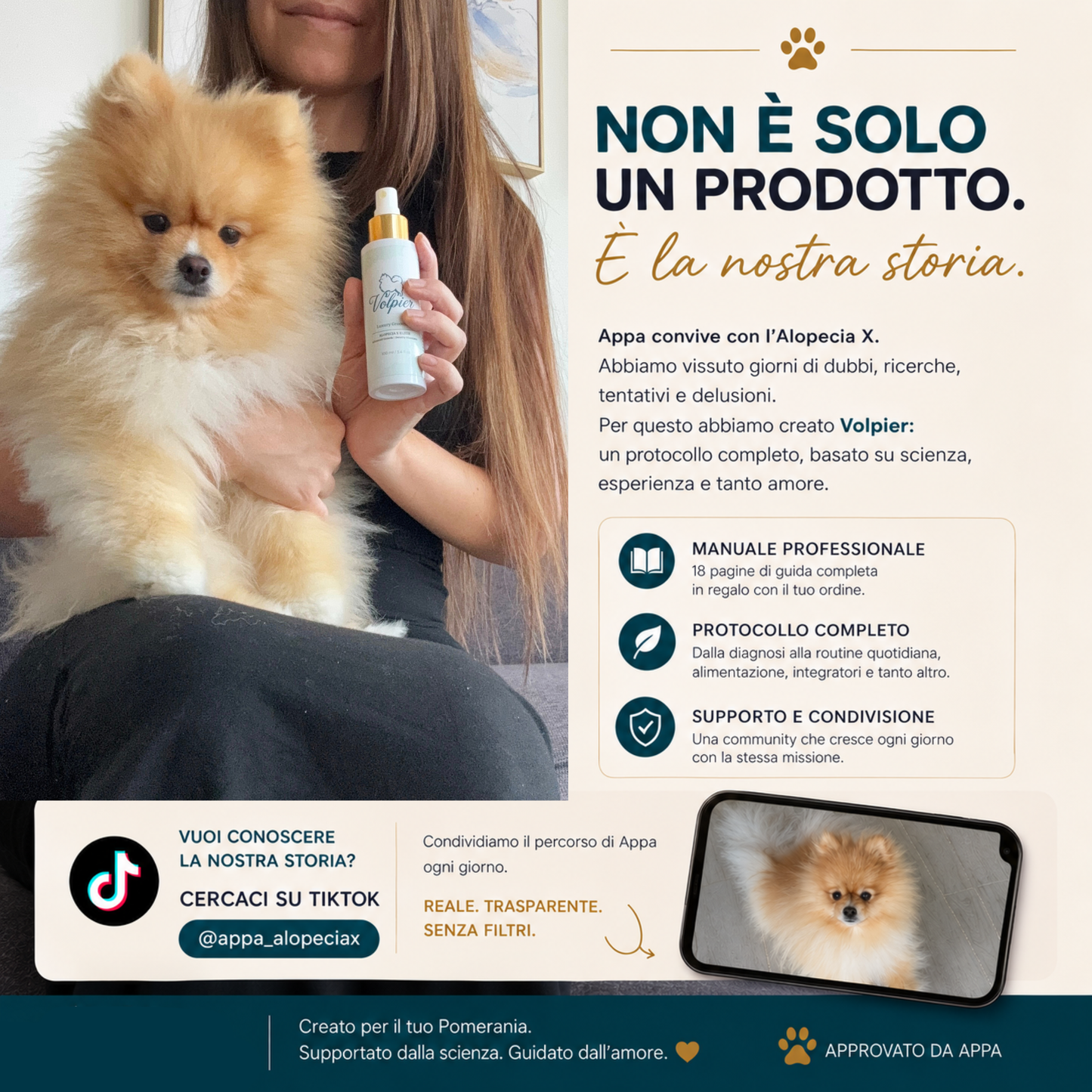 Volpier Elixir ™| Lozione dermatologica avanzata per BSD, Alopecia X e rigenerazione del mantello
